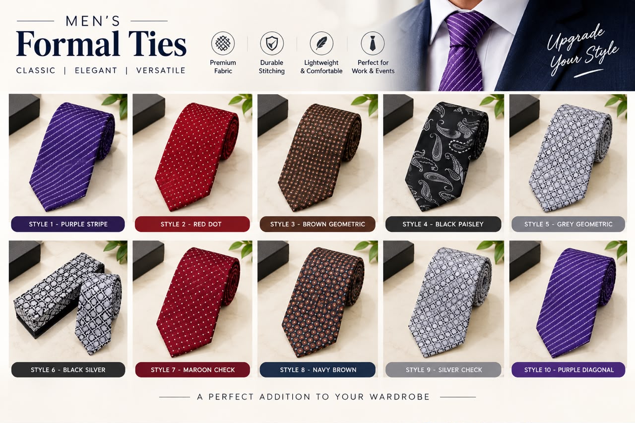 Men’s Regular Fit Tie with Box